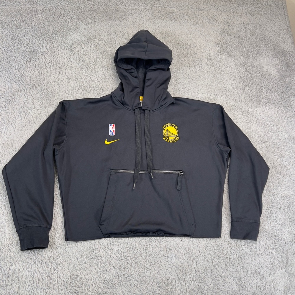 Nike Warriors Hoodie Womens M Dri-FIT Black Pullover NBA 75th San Francisco CA